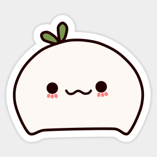 Kawaii Radish Sticker